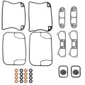 Motorcycle Full Rocker Box Gasket Kit Steel Base Gaskets Replacement For 1340cc Evolution Big Twin 1992-1999