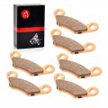 Front Rear Sintered Brake Pads Kit Compatible With Sportsman 300 400 500 550 570 800 850 Outlaw Predator Hawkeye