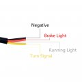 Red Lens Y Led Bumper Reflector Lamps Compatible With 2016-2021 Honda Civic Lx Ex Touring Sedan Tail Brake Rear Fog Lights