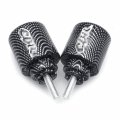 Httmt Cbr Logo Carbon Bar End Compatible With Hond Rc51 00-06 Super Blackbird Cbr1100xx 97-03