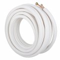 50ft 1 4 Inch 3 8 Air Conditioning Copper Tubing Hose Extension Insulated Hoses Fit For Mini Split Conditioner 