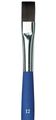 Student Series 394 Forte Basic Paint Brush Flat Elastic Synthetic With Blue Matte Handle Size 12 394-12 