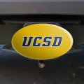 Uc San Diego Secondary Logo Oval Tow Hitch Cover Trailer Plug Insert 2