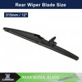 X Autohaux Rear Windshield Wiper Blade Replacement For Toyota 4runner 2003 2004 2005 2006 2007 2008 2009