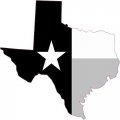 Stickertalk Die Cut Black And White Texas Vinyl Sticker 4 Inches By 