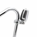 Smt-chrome Airflow Arrow Foot Rest Pegs With 1 4 25 Inch Mounting Bracket Compatible Gl1800 Gl1500 Gl1100 Gl1200 Vt750 Shadow
