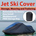 Stopbyus Jet Ski Watercraft Cover Compatible For Seadoo Gt Gti Gts Gtx Heavy-duty 420 Denier Jetski Pwc Travel Blue