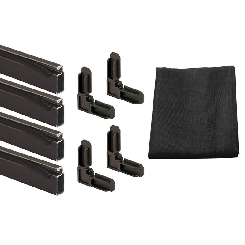 Mp8240 Screen Frame Kit 36 In X Aluminum Window Repair Bronze Finish 7 16 3 4 With Fiberglass Mesh And Spline