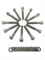 Z Whip Sbf Stainless-steel Intake Manifold Bolt Kit Stainless Steel Socket Cap Bolts For Ford Small Block V8 Engines 260 289 
