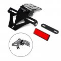 Motorcycle Universal Adjustable Angle License Number Plate Frame Holder Bracket For Yamaha Honda Suzuki Kawasaki Ducati