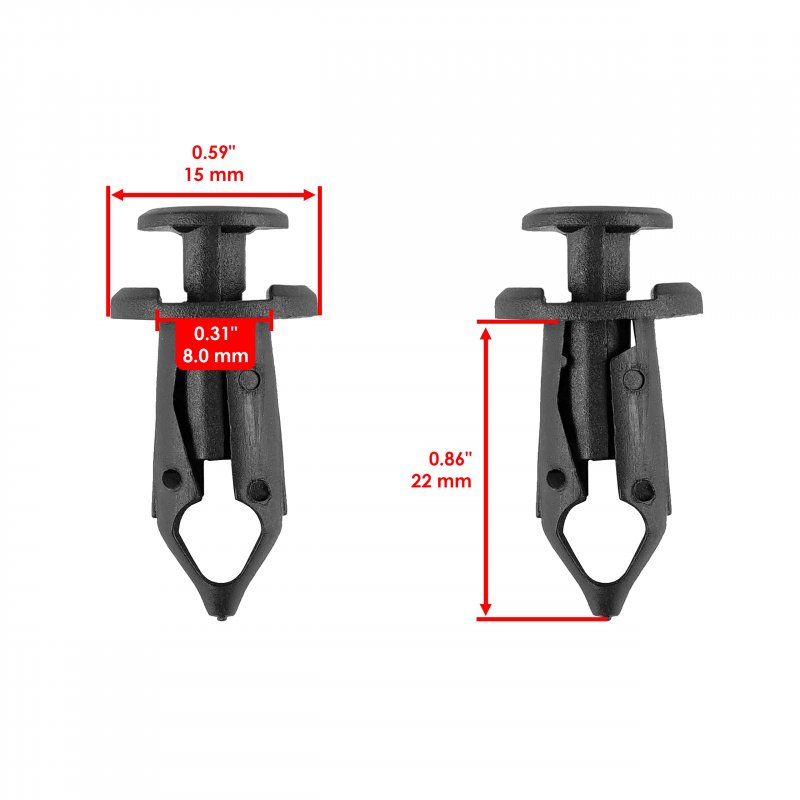 Caltric 20 Fender Rivet Clips For Honda Foreman Rubicon Rincon Sportrax 90653-hc4-900
