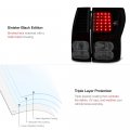 Black Smoke Full-led Tail Brake Light Housing Lamp Assembly For 2007-2013 Toyota Tundra Pickup Truck Driver And Passenger Side