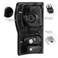Black Smoke Full-led Tail Brake Light Housing Lamp Assembly For 2007-2013 Toyota Tundra Pickup Truck Driver And Passenger Side