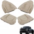 Tan Seat Cover Bottom And Lean Back 4pcs Front Driver Passenger Replacement For 1999 2000 F250 350 F450 F550 