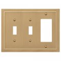 Amerelle 57ttrbz Bethany Wallplate 2 Toggle 1 Rocker Cast Metal Brushed Bronze 1-pack 