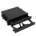 2 In 1 Car Radio Storage Box Multi Purpose Abs Universal 1din Layer Black Cup Holder Fits 173x48mm 6 81x1 89in With Drink