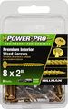 All Purpose Wood Screws 50 Pack 8 X 2 In Yellow Zinc Flat Head With Nibs Type 17 Point Star Drive For Interior Applications 