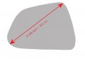 New Replacement Mirror Glass With Full Size Adhesive For 2017-2023 Tesla Model 3 Driver Side View Left Lh