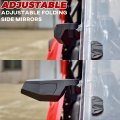 Sautvs Premium Center Convex Rearview Mirror And Adjustable Folding Sideear View Mirrors Kit For Polaris Rzr Pro Xp Pro R Turbo