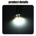 X Autohaux 10 Pcs White T3 3030 Led 12v Car Instrument Panel Dash Cluster Gauge Bulbs Light Dashboard Warning Indicator Lights