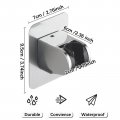 Shower Head Holder With Strong Adhesive Adjustable Handheld Wand Waterproof Wall Mount Bracket No Drilling Hose Better Than