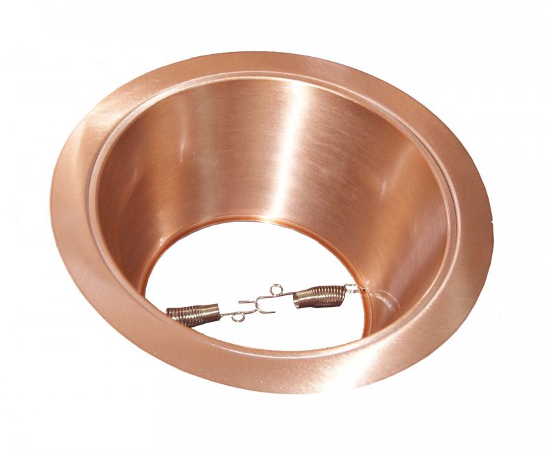 6 Copper Open Reflector Trim For Par30 R30 Line Voltage Recessed Light-fit Halo Juno