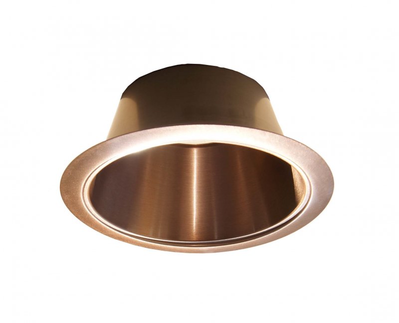 6 Copper Open Reflector Trim For Par30 R30 Line Voltage Recessed Light-fit Halo Juno