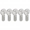 Uxcell 1 4-20 X 2 Thumb Screws 20pcs 304 Stainless Steel Fully Thread Galvanized Finger Tight Racket Screw