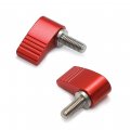 M8x40mm Screws With Handle Thumb Male Threading Rotating Knob Adjustable Screw Single Wing 2pcs M8 X 40 Mm Black