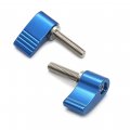M8x40mm Screws With Handle Thumb Male Threading Rotating Knob Adjustable Screw Single Wing 2pcs M8 X 40 Mm Black