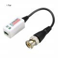 Uxcell Video Balun Transceiver Cctv Camera Passive Bnc Connector Cat5 Utp 1 Channel Pair