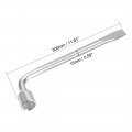 Uxcell Lug Wrench For Jack L Type Hexagon 23mm Slotted End Socket Repair Tool