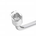 Uxcell Lug Wrench For Jack L Type Hexagon 23mm Slotted End Socket Repair Tool
