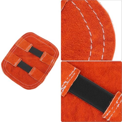 Hand Heat Shield Welding Gloves Split Leather Pad For Industrial Boiler Cutting