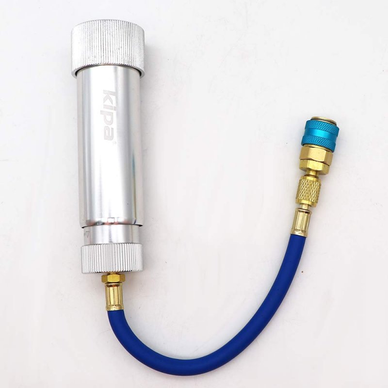 A Oil And Dye Injector With R-134a Snap Quick Coupler 1 4 Sae Auto A C Ac Injection Tool Fillecc Oil And Dye Injector With