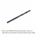 Uxcell 6542 High Speed Steel Straight Shank Twist Jobber Drill Bit Fully Ground Black Oxide Bits 4 1mm Diameter 73mm Total