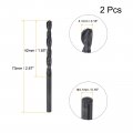 Uxcell 6542 High Speed Steel Straight Shank Twist Jobber Drill Bit Fully Ground Black Oxide Bits 4 1mm Diameter 73mm Total