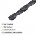 Uxcell 6542 High Speed Steel Straight Shank Twist Jobber Drill Bit Fully Ground Black Oxide Bits 4 1mm Diameter 73mm Total