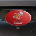 Trump Make America Drunk Again With Beer Oval Tow Trailer Hitch Cover Plug Insert