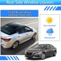 Xyhgm For Nissan Sentra 2020 2021 2022 2023 Exterior Accessories Sporty Car Rear Side Window Louvers Air Vent Scoop Shades