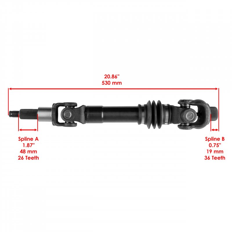 Caltric 2x Front Cv Axle For Polaris Ranger 570 2015 2016 2017