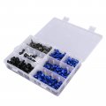 Topteng 198pcs Motorcycle Windshield Fairing Bolts Kit Fastener Clips Screws Windscreen Bodywork For Universal