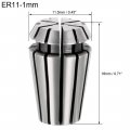 Uxcell Er11 1mm Spring Collet Chuck For Cnc Engraving Machine Lathe Milling Tool