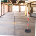 Cabilock Isolation Bollard Construction Lot Barrier Parking Traffic Safety Bollards Barricade Cone Delineator Post With Base
