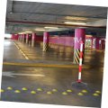 Cabilock Isolation Bollard Construction Lot Barrier Parking Traffic Safety Bollards Barricade Cone Delineator Post With Base
