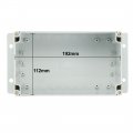 Uxcell 200 X 120 75mm Electronic Plastic Diy Junction Box Enclosure Case Gray