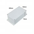 Uxcell 200 X 120 75mm Electronic Plastic Diy Junction Box Enclosure Case Gray