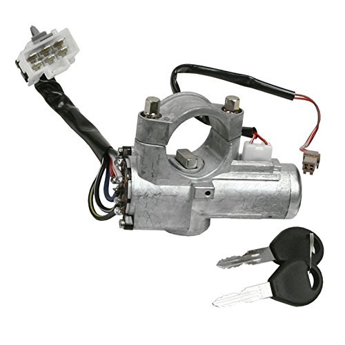 201-1815 Ignition Lock Assembly With Two Non Programmable Keys Metal Panel Mount Electrical Switch Black