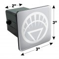 Green Lantern Blackest Night White Logo Tow Trailer Hitch Cover Plug Insert