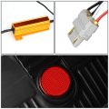 Auto Dynasty Pair Of Black Housing Dual 3d Led Tube Bar Tail Lights Brake Reverse Lamps Compatible With Ford F-150 04 05 06 07